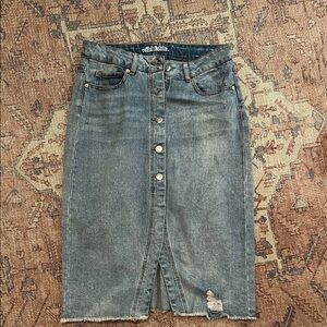 Wild fable Denim Button-Front Skirt